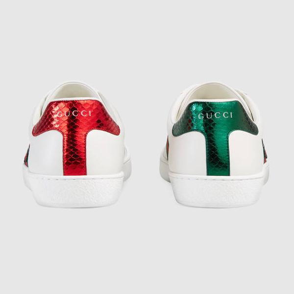 GUCCI スーパーコピー Ace ロートップスニーカー スネーク アレッサンドロ スニーカー 8030809